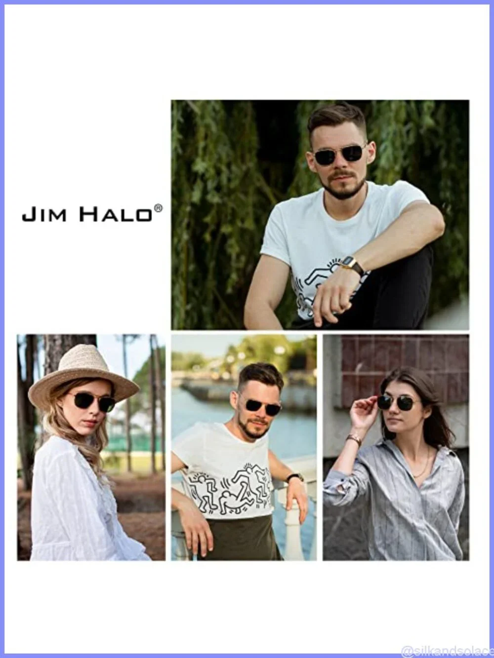 Square Aviator Sunglasses Alloy Metal Frame Scratch Resistant UV400